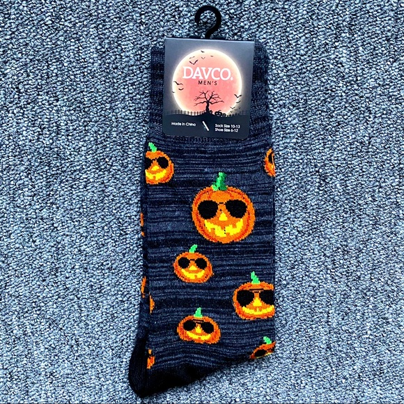 Davco Other - 3/$18 Jack-O-Lanterns w/ Sunglasses Halloween Funny Novelty Crew Socks - New
